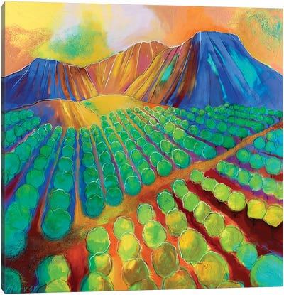 Green Valley Pecans Canvas Art Print - Similar to Georgia O'Keeffe