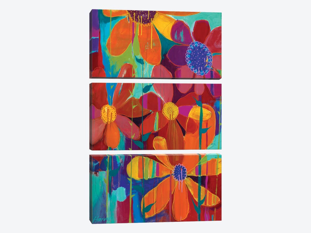 In Pieces by Kristin Harvey 3-piece Canvas Art Print