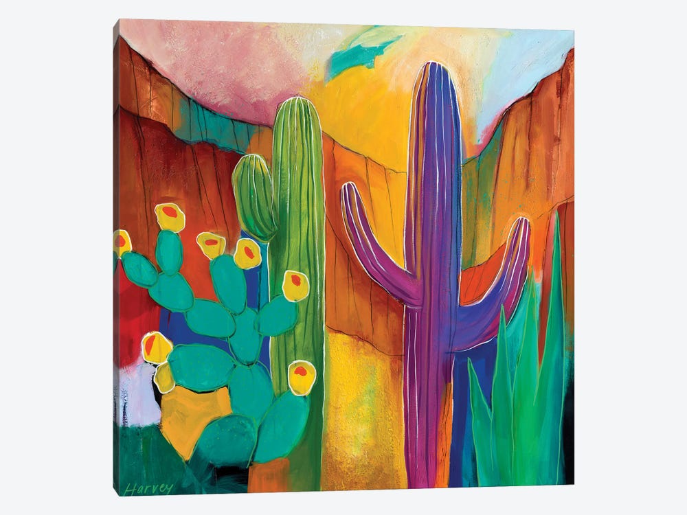 Saguaro Fascination by Kristin Harvey 1-piece Art Print
