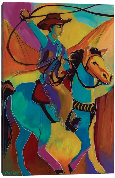 Giddyup Canvas Art Print - Cowboy & Cowgirl Art