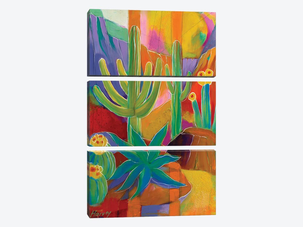 In The Canyon by Kristin Harvey 3-piece Art Print