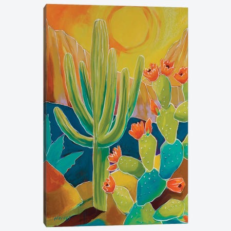 Prickly Blooms Canvas Print #KHV70} by Kristin Harvey Canvas Wall Art