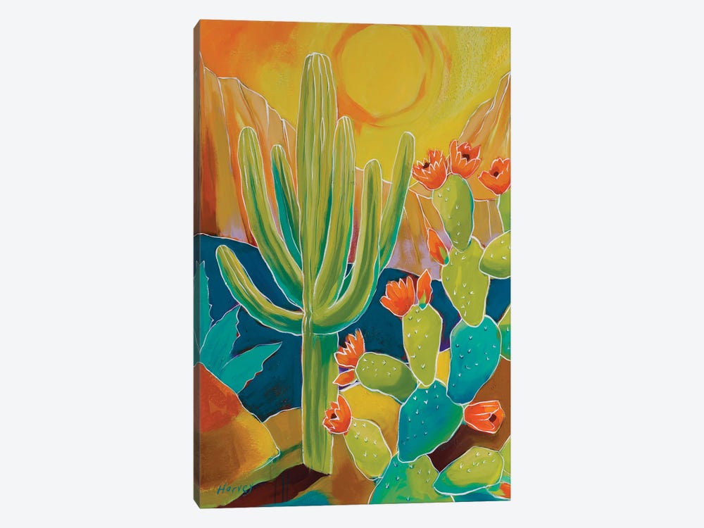 Prickly Blooms by Kristin Harvey 1-piece Canvas Print