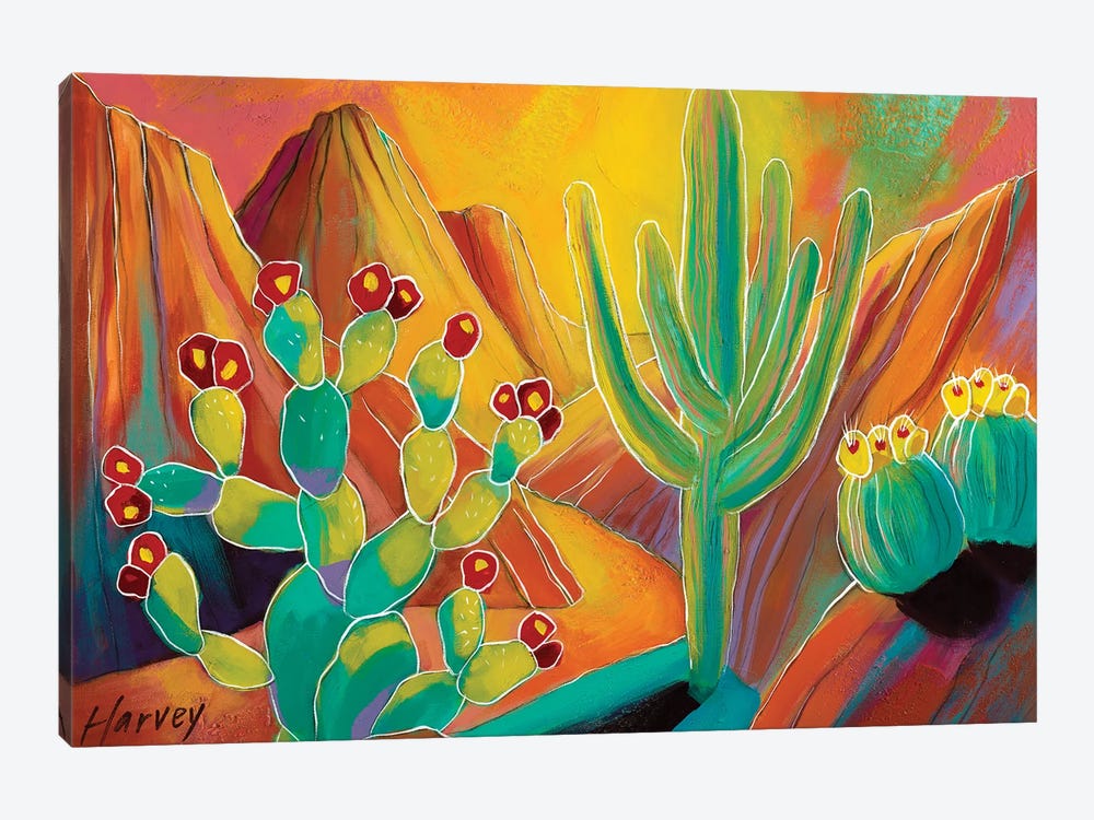 Desert Heat by Kristin Harvey 1-piece Canvas Art