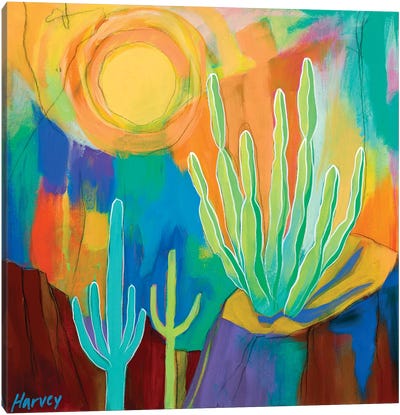Senita Canvas Art Print - Cactus Art