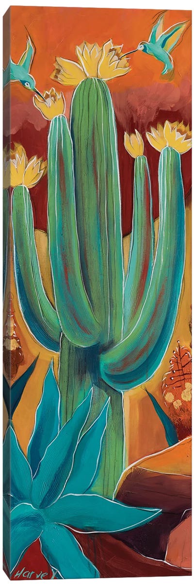 Fall In Green Valley Canvas Art Print - Cactus Art