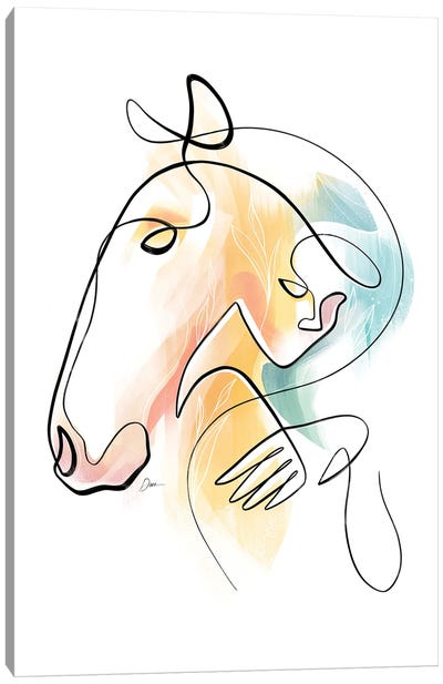 Equus No 15 / Horse Art Canvas Art Print - Dane Khy