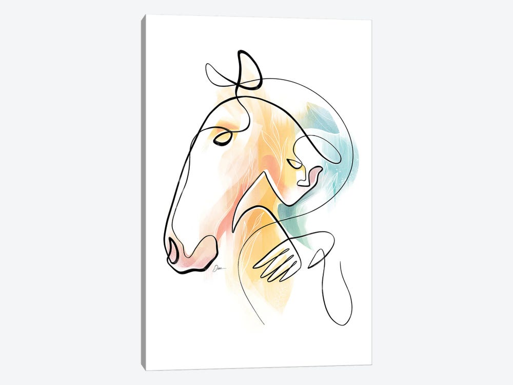 Equus No 15 / Horse Art by Dane Khy 1-piece Canvas Print