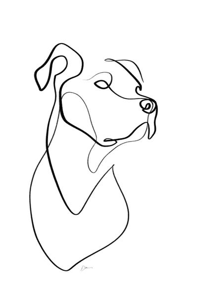 Pit Bulls: Pitbull With One Line by Dane Khy
