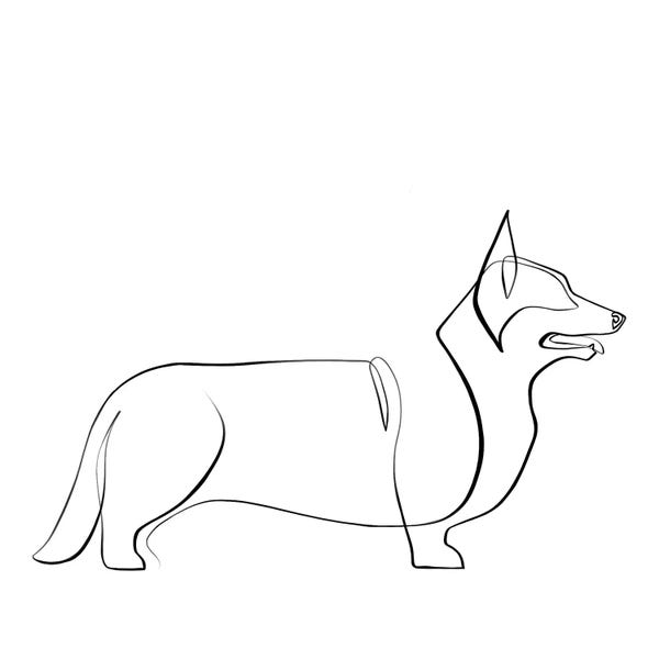 Dane Khy: Corgi by Dane Khy