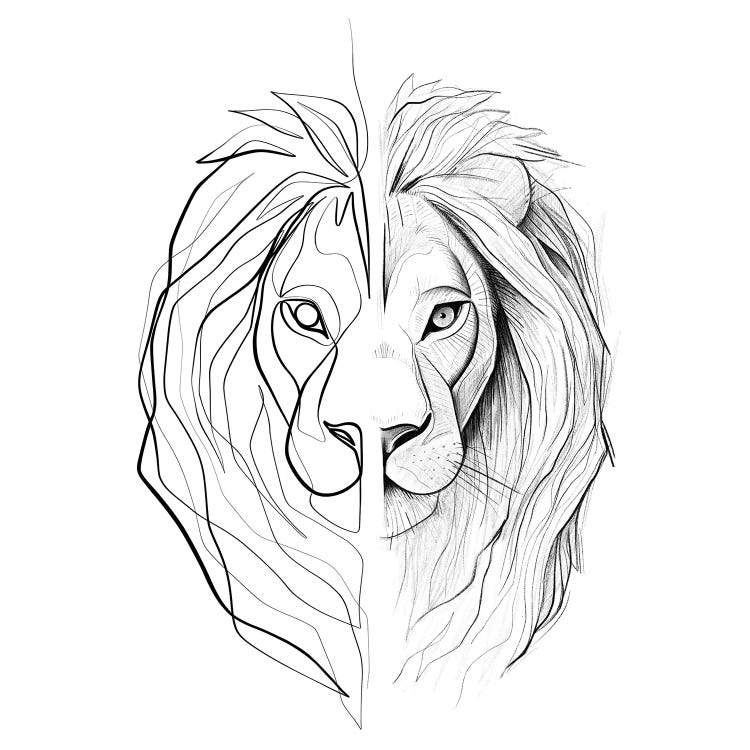 Distinct Lion