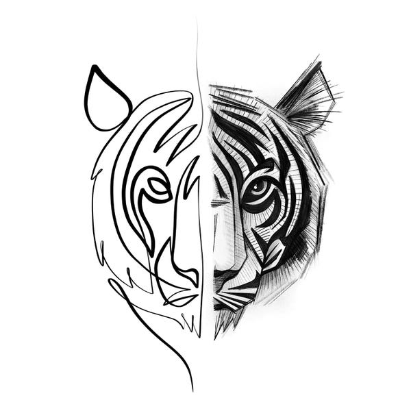 Dane Khy: Distinct Tiger by Dane Khy