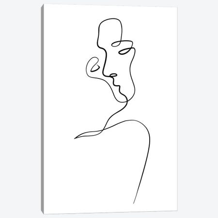 Aligned at the Lips Canvas Print #KHY1} by Dane Khy Canvas Art
