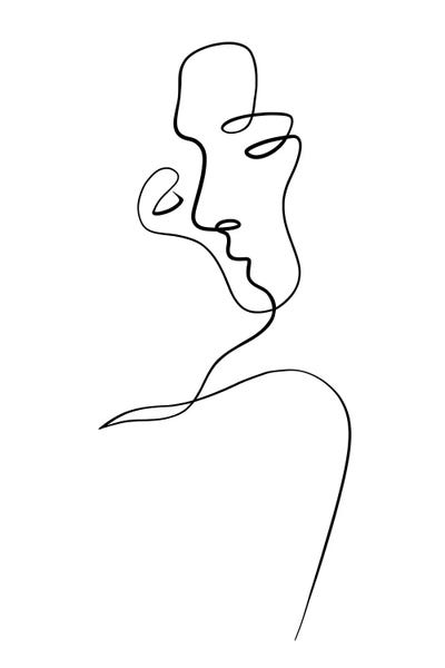 Black & White Minimalist Décor: Aligned at the Lips by Dane Khy