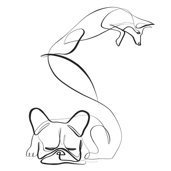 Dane Khy: Fox and Frenchie by Dane Khy