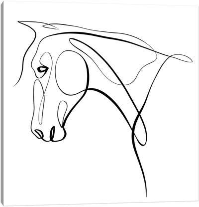 Horse III Canvas Art Print - Minimalist Nursery