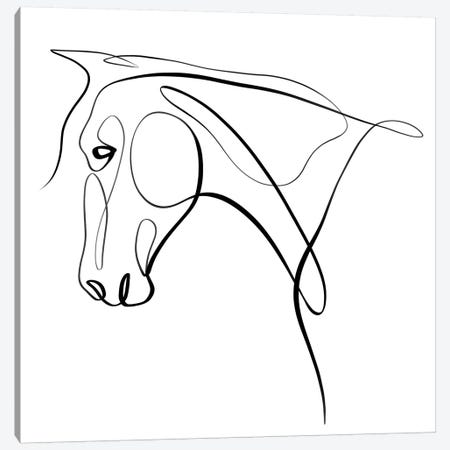 Horse III Canvas Print #KHY30} by Dane Khy Art Print