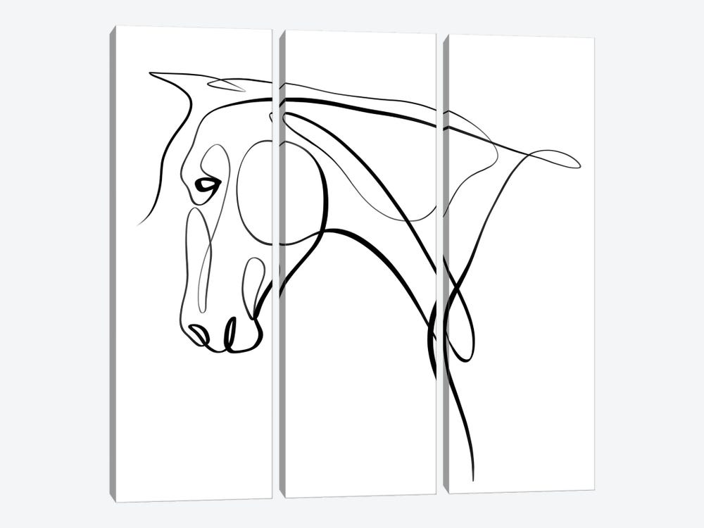 Horse III by Dane Khy 3-piece Art Print
