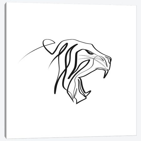 Tiger Canvas Print #KHY48} by Dane Khy Canvas Art
