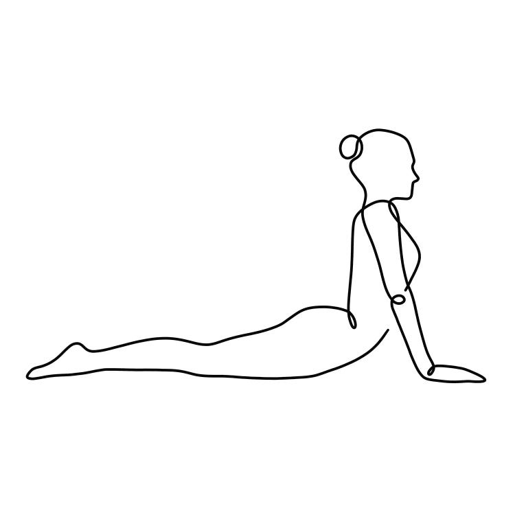 Yoga Cobra Square by Dane Khy wall art