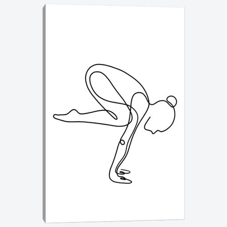 Yoga Crane Canvas Print #KHY53} by Dane Khy Canvas Print