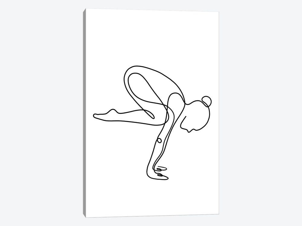 Yoga Crane by Dane Khy 1-piece Canvas Wall Art