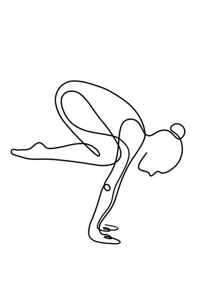 Dane Khy: Yoga Crane by Dane Khy