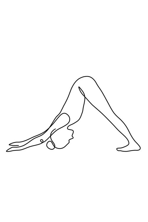 Yoga Downward Dog by Dane Khy wall art
