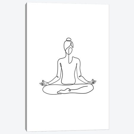 Yoga Namaste Canvas Print #KHY57} by Dane Khy Canvas Art