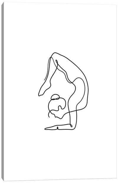 Yoga Scorpion Canvas Art Print - Fitness Art