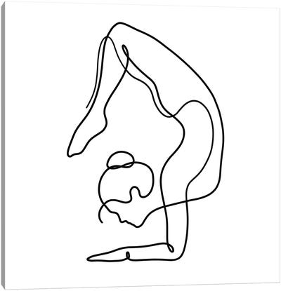 Yoga Scorpion Square Canvas Art Print - Zen Master