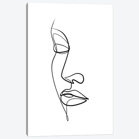 Femme Face II Canvas Print #KHY67} by Dane Khy Canvas Art Print