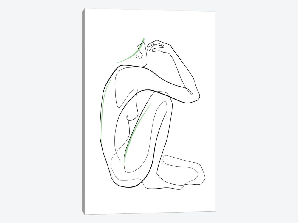 Woman Nude I by Dane Khy 1-piece Canvas Print