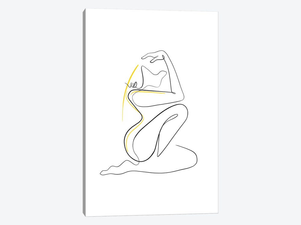 Woman Nude II by Dane Khy 1-piece Canvas Artwork