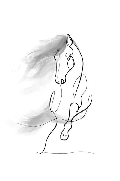 Horses: Horse Portrait No. 9 by Dane Khy