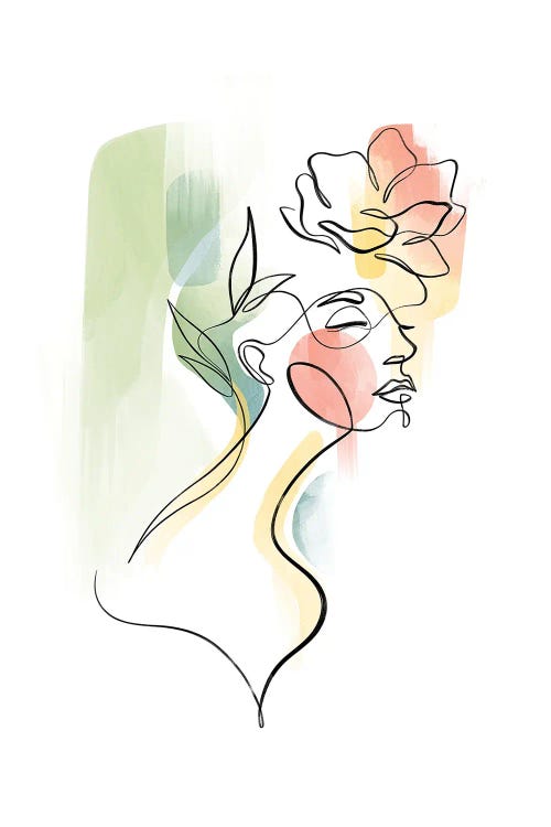Flowerhead Femme No. 3 by Dane Khy wall art