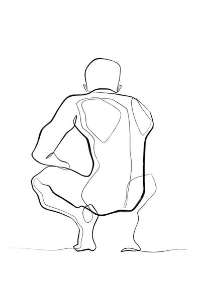 Dane Khy: Nude Figure No 1 by Dane Khy