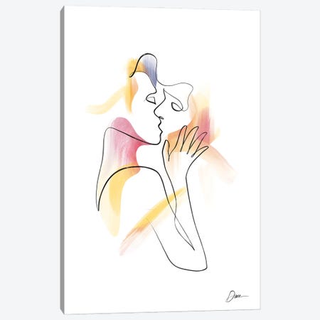 Eros No 2 - Erotic Line Art Canvas Print #KHY83} by Dane Khy Canvas Art