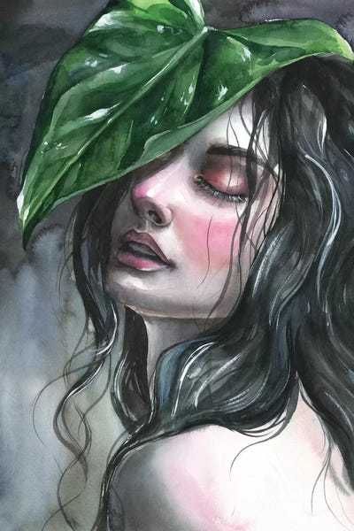 Leaf by Kira Balan framed canvas print