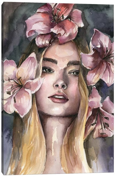 Lillygirl Canvas Art Print - Kira Balan