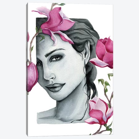 Magnolia Canvas Print #KIB16} by Kira Balan Canvas Art