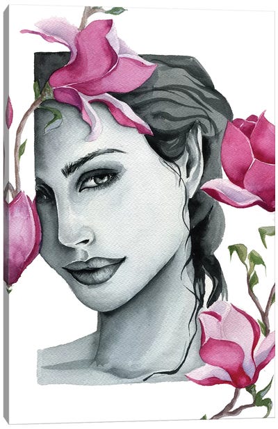 Magnolia Canvas Art Print - Kira Balan