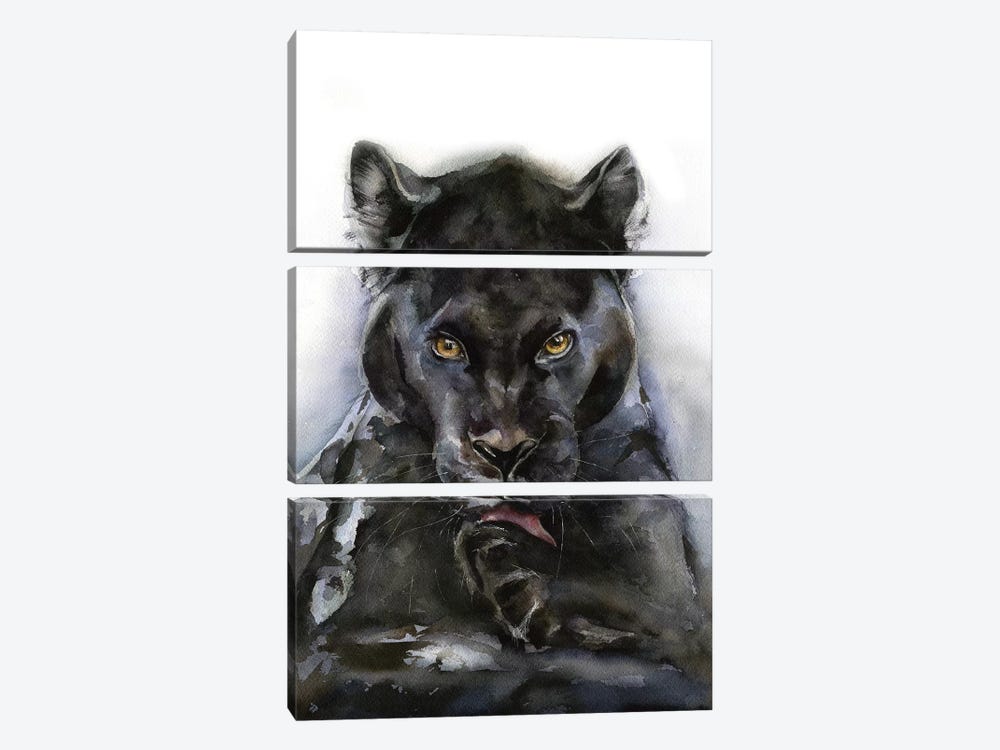 Panther by Kira Balan 3-piece Canvas Wall Art