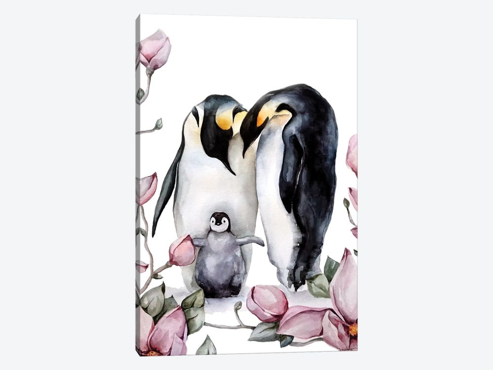 Penguins by Kira Balan 1-piece Canvas Print