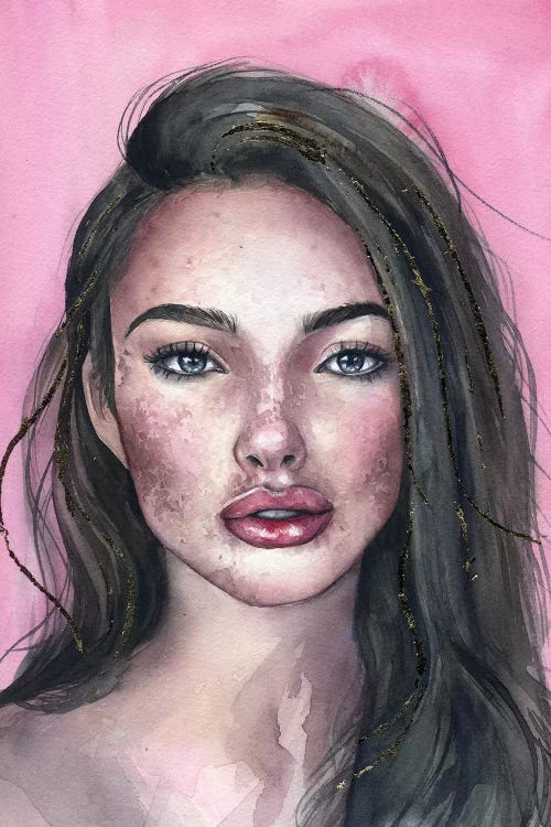 Pink Portrait by Kira Balan wall art