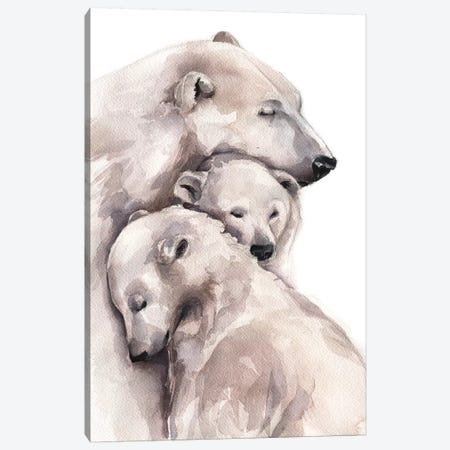 Polar Bear Canvas Print #KIB26} by Kira Balan Canvas Print