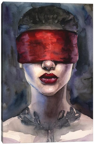 Red Canvas Art Print - Kira Balan