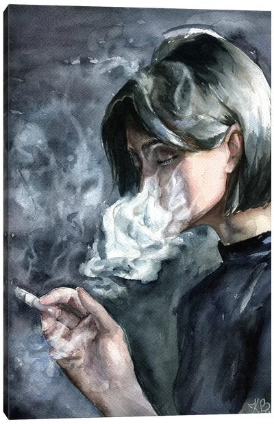 Smoke Canvas Art Print - Kira Balan