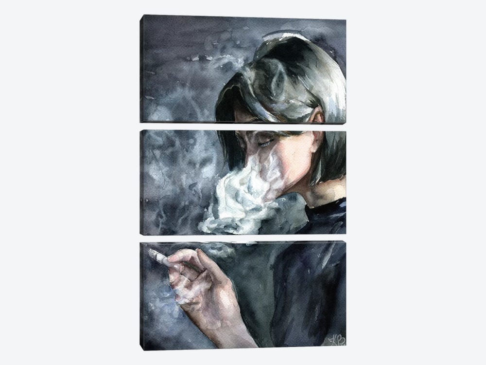 Smoke by Kira Balan 3-piece Canvas Wall Art