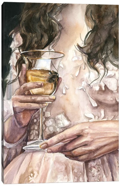 Wine Canvas Art Print - Kira Balan